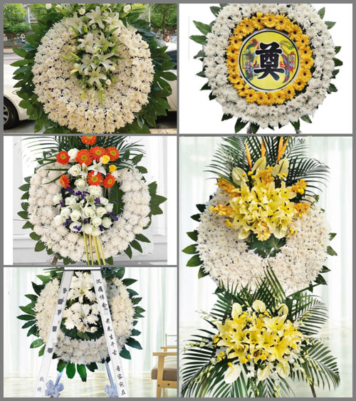上海崇明区新河镇进化村花圈速递